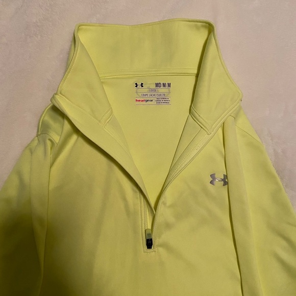 Neon Yellow under armour long sleeve - Picture 2 of 3